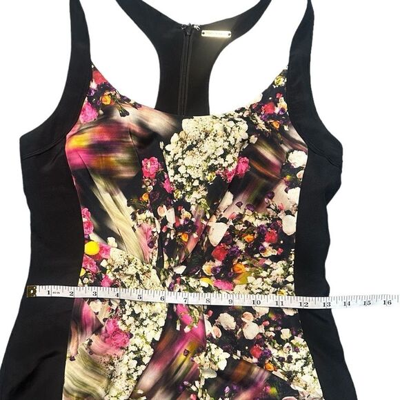 Rebecca Minkoff 100% Silk Joshua Watercolor Floral Racerback Mini Dress Size 0 - Picture 6 of 11